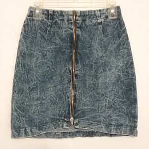 Konnie O Skirts - Vintage 80s Acid Wash Denim Jean Mini Skirt Konnie O Skirts - Vintage 80s Acid Wash Denim Jean Mini Skirt